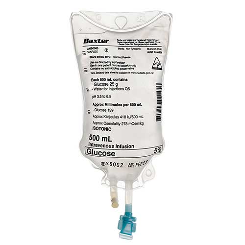 Baxter Glucose 5% Saline 0.9% Drip