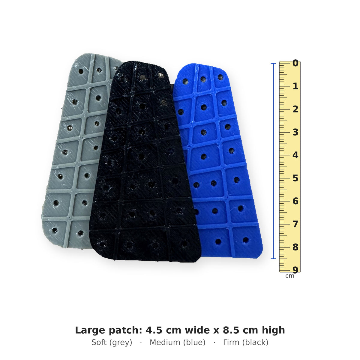 Equus Performance quarter crack patches, large size 4.5 x 8.5 cm, soft, medium and firm grades