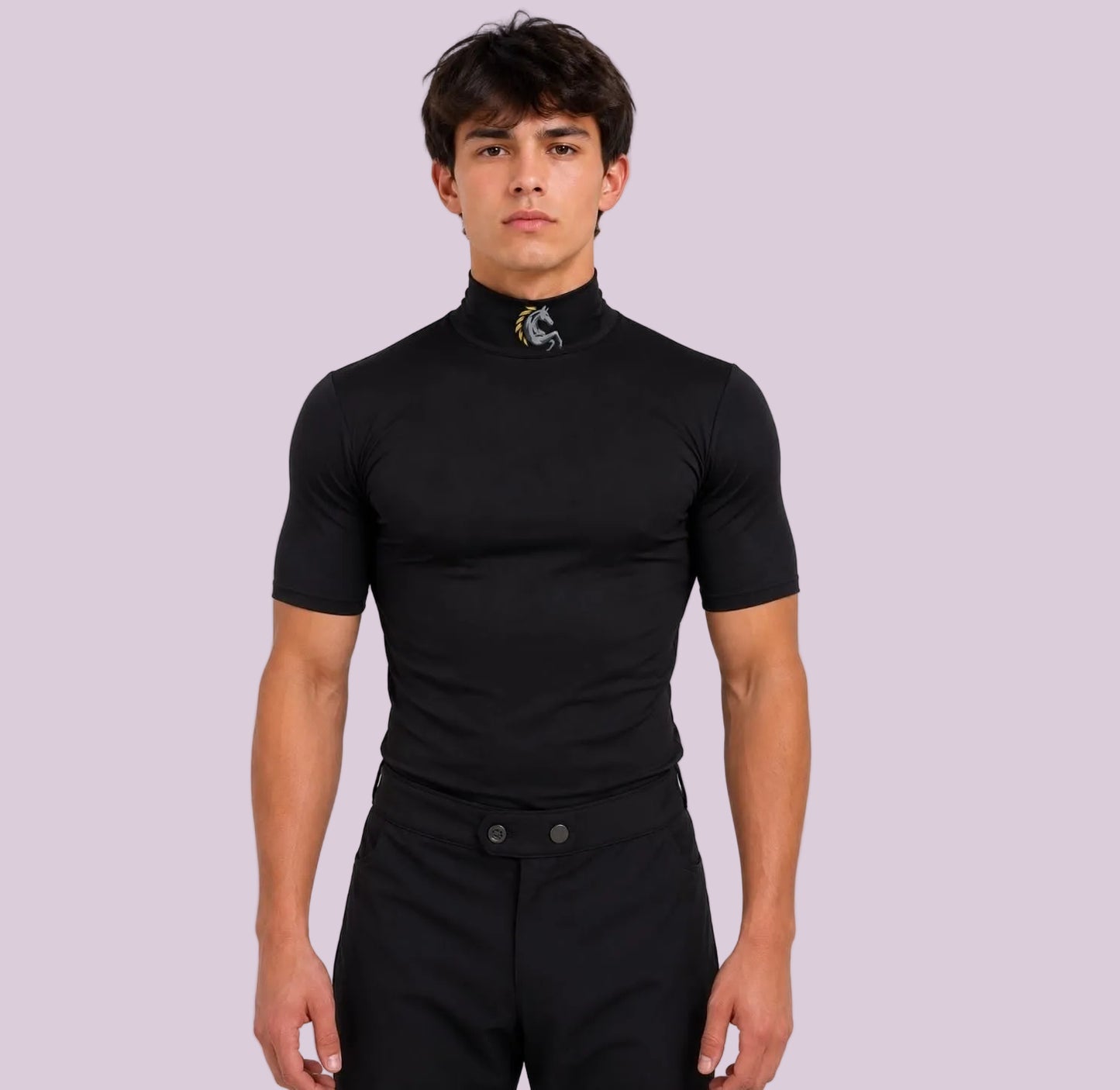 Black Short Sleeve Skivvies