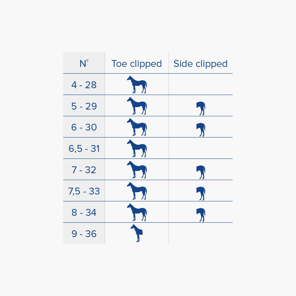 KRP Kings Plate Super Sound size chart