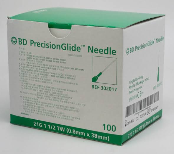 Needle 21g x 1 1/2in