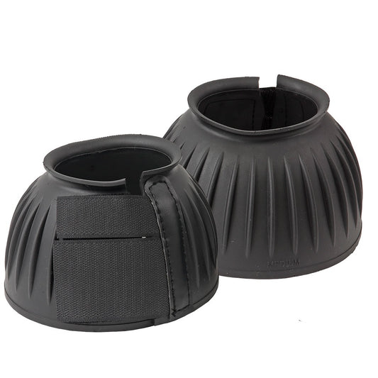 Ribbed Bell Boots Black
