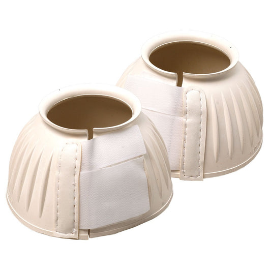 Ribbed Bell Boots White