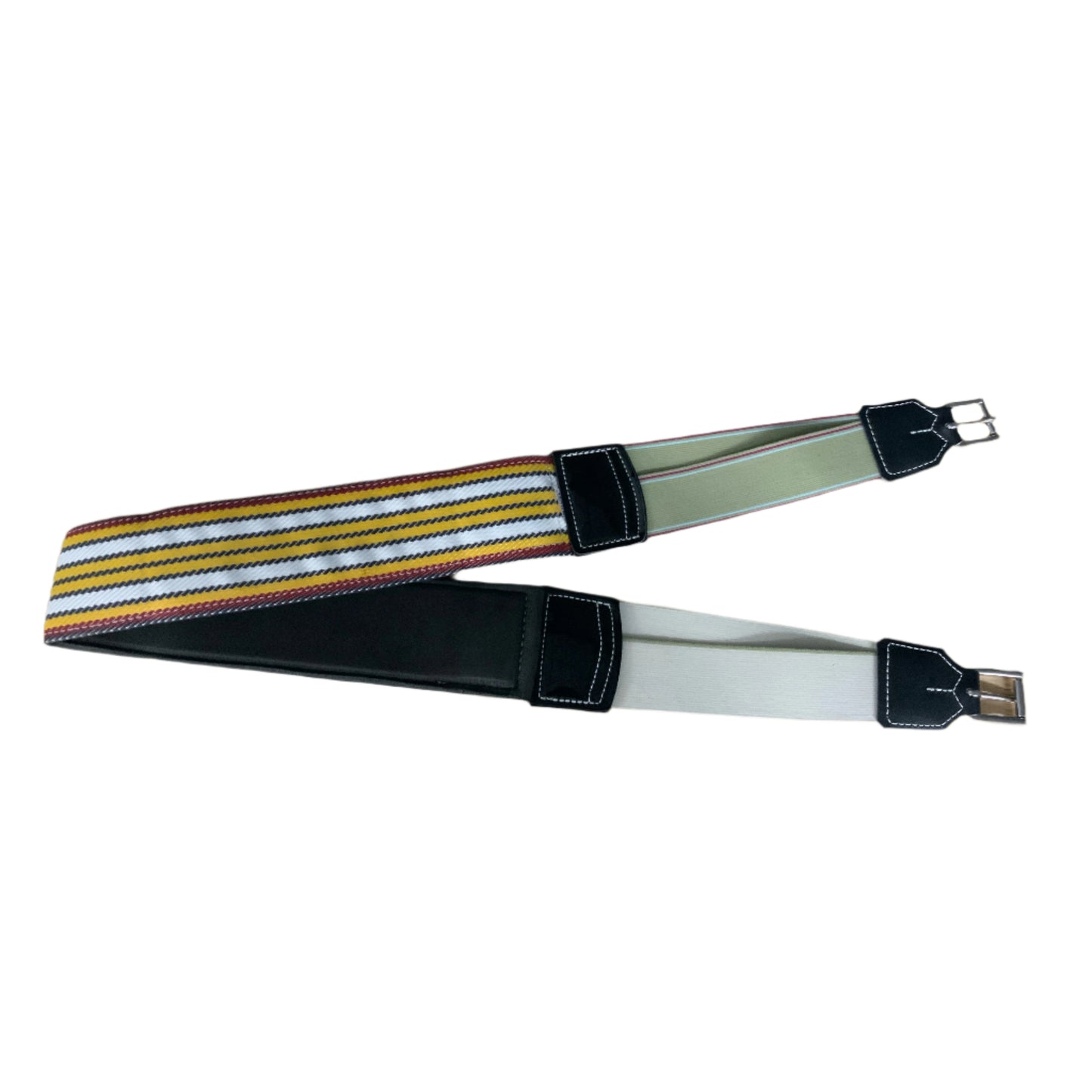Paul Mckey Multi Colour Heavy Weight Double Elastic Foam Lined Girth