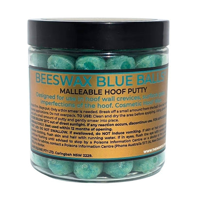 Beeswax BLUE Balls Hoof Wall Crevice Wax