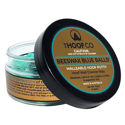 Beeswax BLUE Balls Hoof Wall Crevice Wax