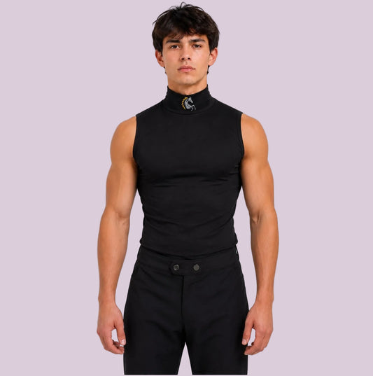 Black Sleeveless Skivvies