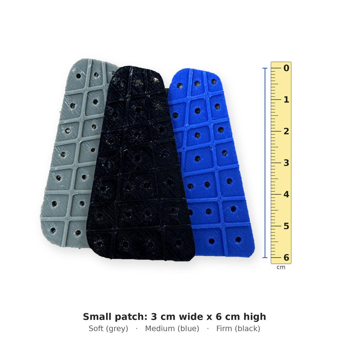 Equus Performance quarter crack patches, small size 3 x 6 cm, soft, medium and firm grades