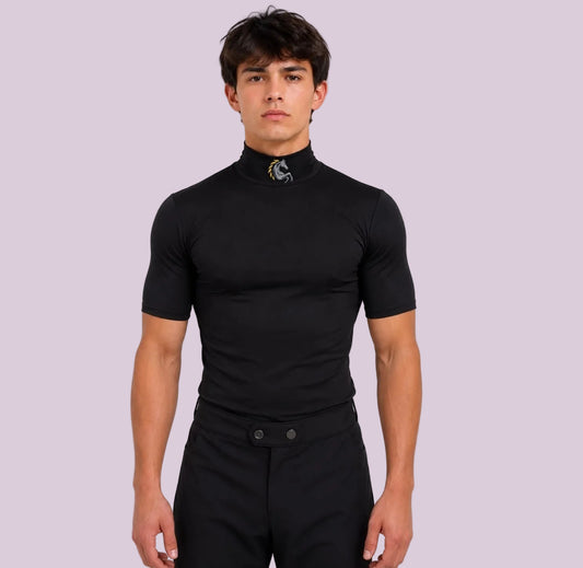 Black Short Sleeve Skivvies