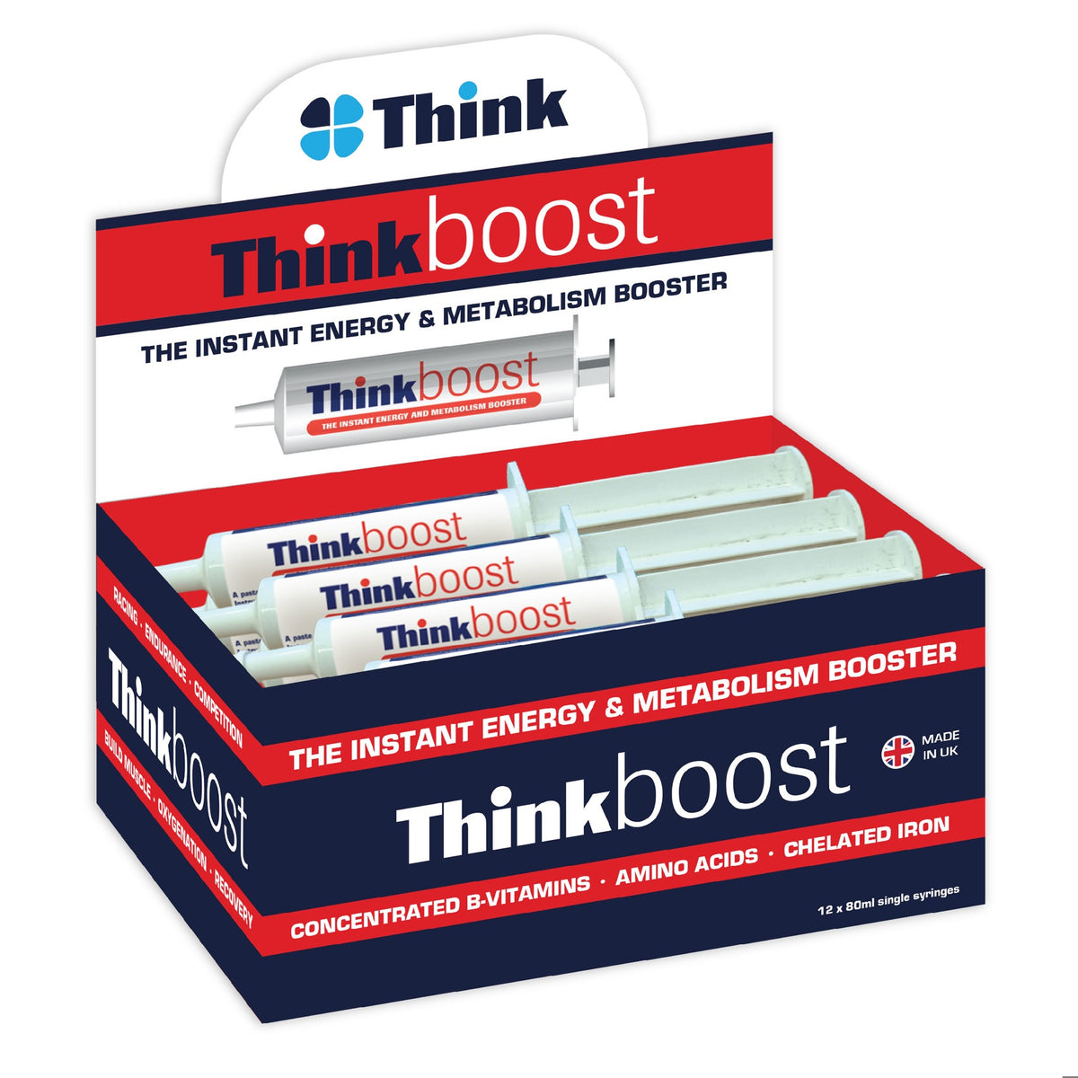 Tyboost Label Think Boost Performance Paste Syringe