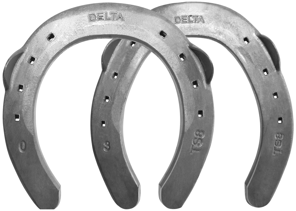 Delta Challenger TS8 clipped front and hind horseshoes