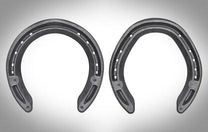 Vulcan Competition steel horseshoes, front and hind